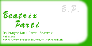 beatrix parti business card